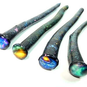 Galaxy Magic Wand Wizard Wand Warlock Wand Witch Wand LARP Cosplay Wand Cosmos Wand Wood Wand