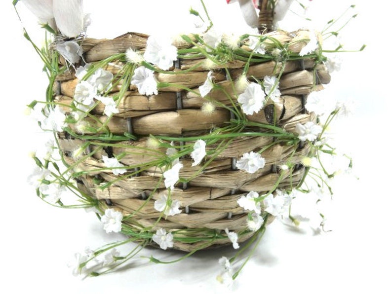 1 Mushroom Flower Basket Foraging Basket Flower Girl Basket Wedding Basket Woodland Basket image 9