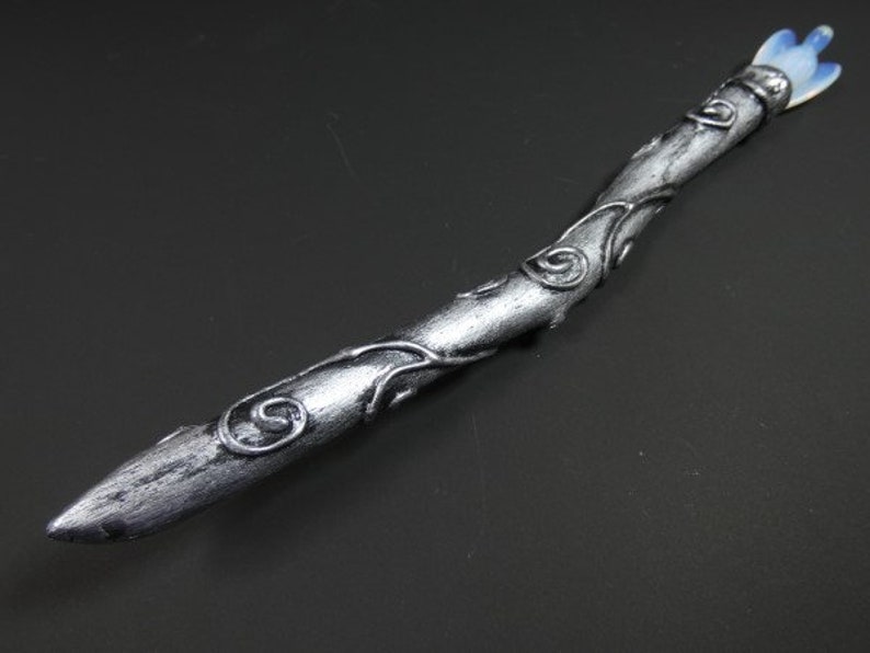 Opalite Angel Wand Driftwood Magic Wand Fairy Wand Wizard Wand Etsy