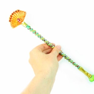 Green Red And Gold Magic Wand 12.25 Inch Unique Magic Wand Warlock Wand Witch Wand Fairy Wand Wicca Wand Wizard Wand Cosplay Wand