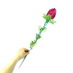 23.25 Inch Flower Fairy Wand Fairy Godmother Wand Flower Scepter Magic Wand Wizard Wand Fairy Wand Witches Wand Wand Godmother Gift