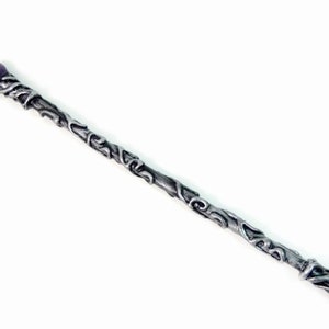Amethyst Heart Magic Wand 10.6 Inches Love Wand Silver Magic Wand Warlock Wand Gemstone Magic Wand Fairy Wand Wicca Wand Wizard Wand Scepter