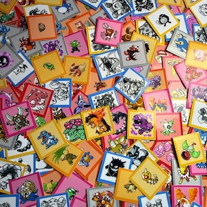 25 - 100 Random Pokemon Sprite Anime Stickers