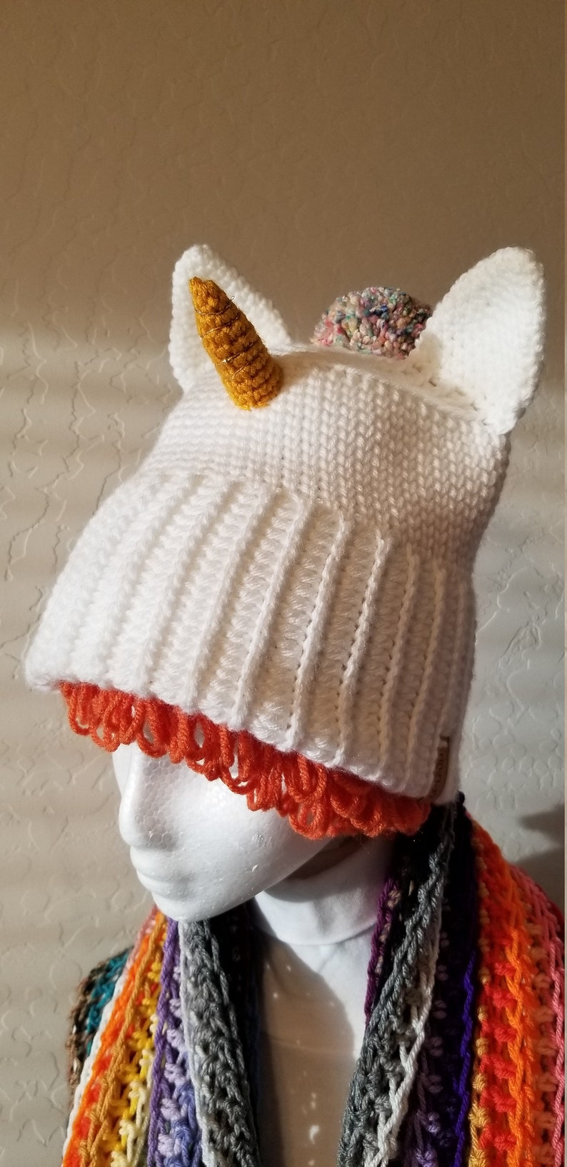 Crocheted Unicorn Hat