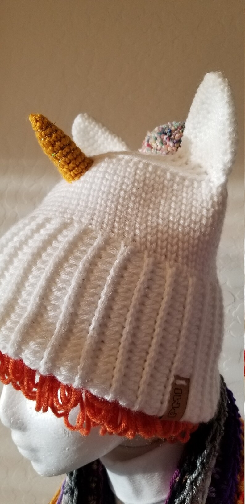 Crocheted Unicorn Hat