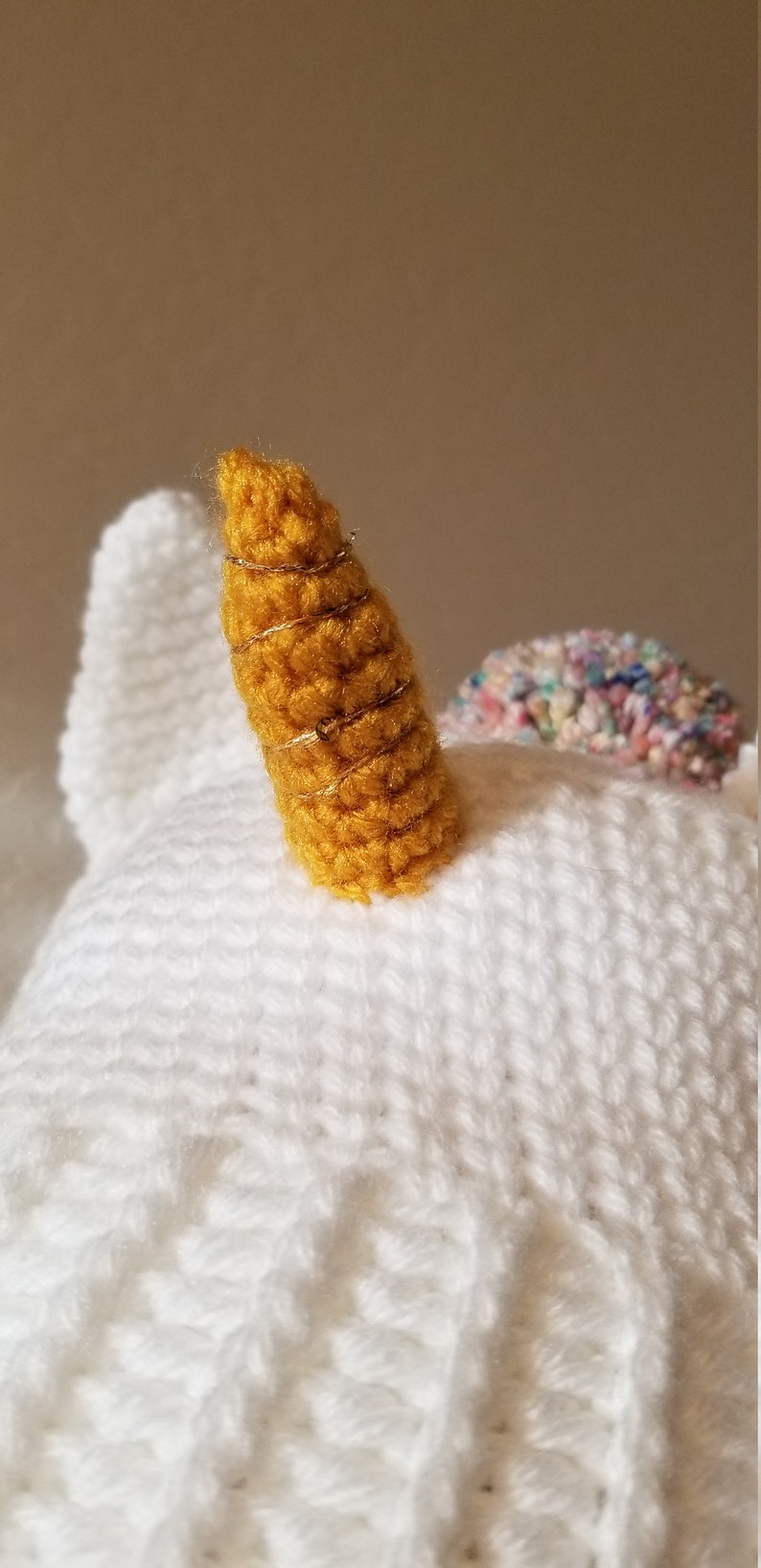Crocheted Unicorn Hat