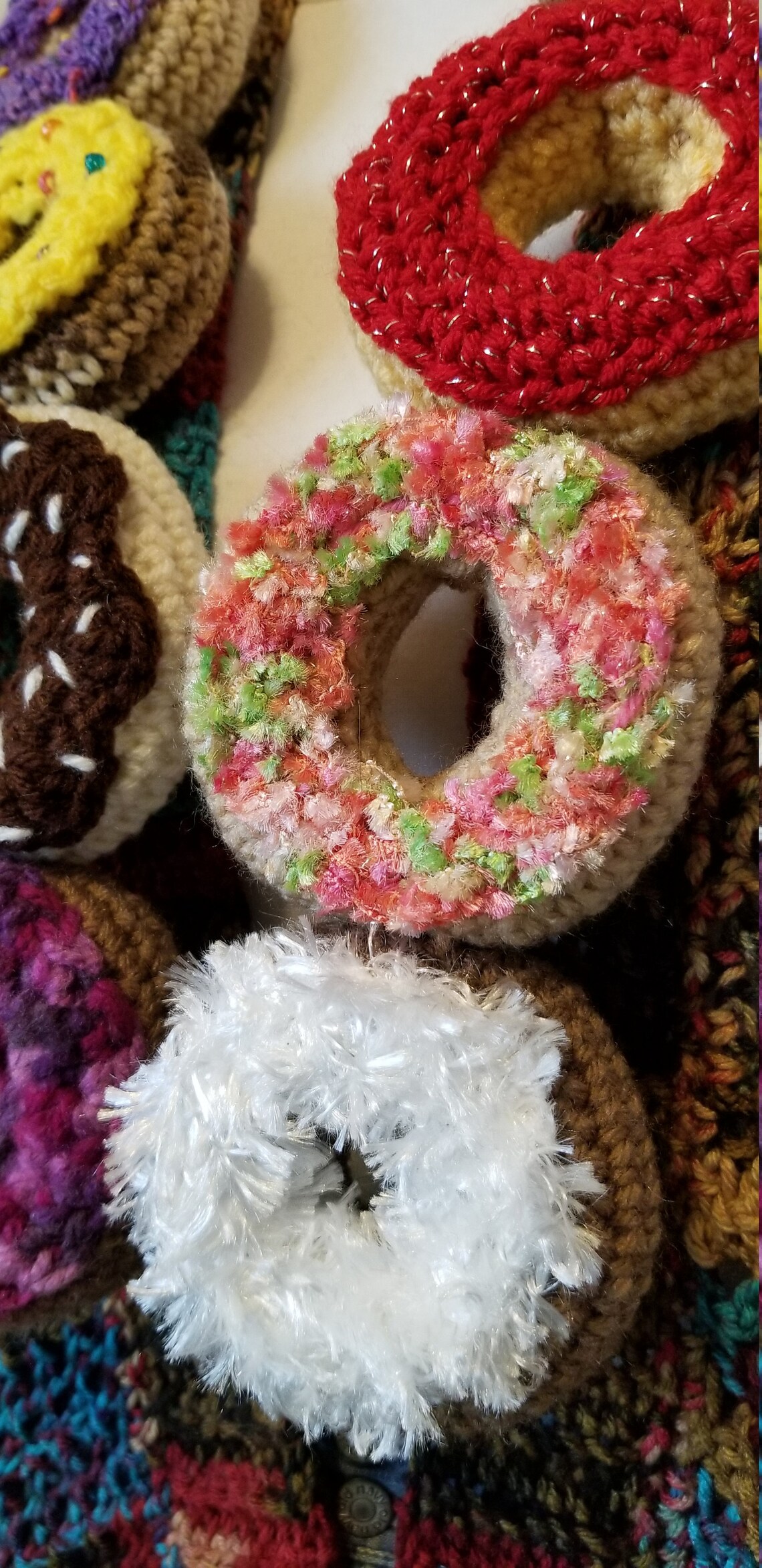 One Dozen Donuts Scarf Hand Crocheted Etsy