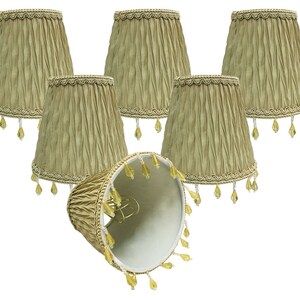Royal Designs Mustard Velvet Clip-On Chandelier Shade – Easy Decor Upgrade 5 thumbnail image
