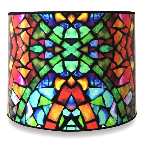 Royal Designs, Inc. Decorative Lamp Shade - Made in USA - Mosaic Stained Glass Design - 10 x 10 x 8