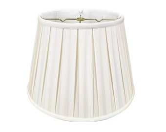 Royal Designs, Inc. Empire English Pleat Lamp Shade, White