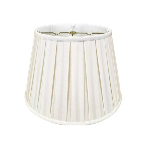 Royal Designs, Inc. Empire English Pleat Lamp Shade, White