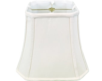 Royal Designs, Inc. Square Cut Corner Bell Lamp Shade, White