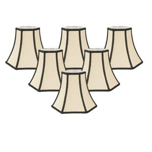 Royal Designs, Inc. Decorative Trim Hexagon Chandelier Shade