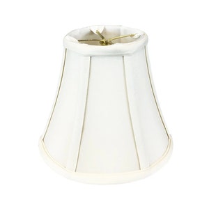 Royal Designs, Inc. True Bell Basic Lamp Shade, Round Clip Fitter, White