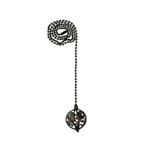 24 Inch Adjustable Ceiling Fan Pull Chain Extension with Tree of Life  Ornament