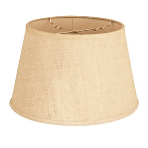 Royal Designs, Inc. Empire Hardback Lamp Shade, Linen Cream - 9 x 14 x 10.5