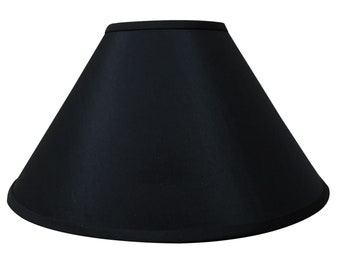 Royal Designs, Inc. Coolie Empire Hardback Lamp Shade with Wide Trim - Black