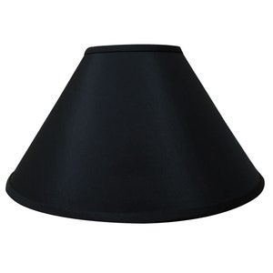 Royal Designs, Inc. Coolie Empire Hardback Lamp Shade with Wide Trim - Black