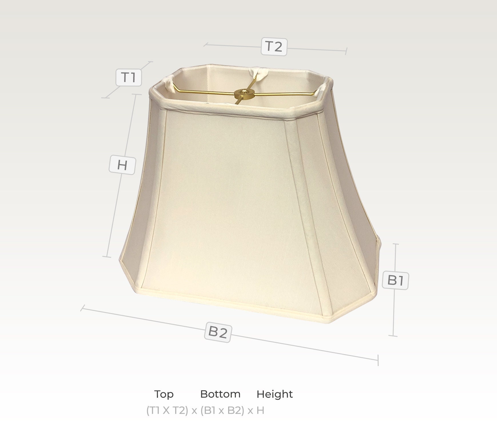 Square cut corner lamp shade online