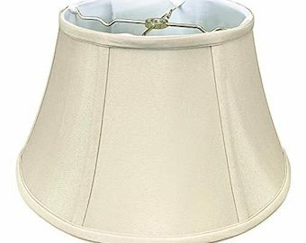 Royal Designs, Inc. Shallow Drum Bell Billiotte Beige Lamp Shade