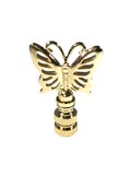 Royal Designs, Inc. Decorative Butterfly Lamp Finial, Polished Brass