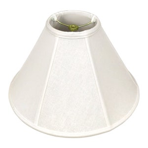 Royal Designs, Inc. Coolie Empire Lamp Shade, Linen White