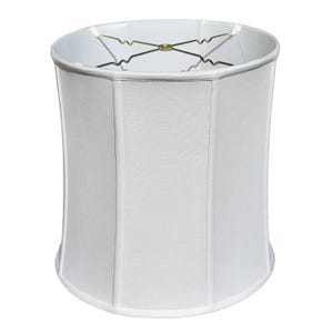 Royal Designs, Inc. Drum Lamp Shade, Linen White