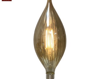 Royal Designs, Inc. Vintage American Football Shaped Decorative Clear Indoor or Outdoor Edison E26 Medium Base Dimmable LED Light Bulb