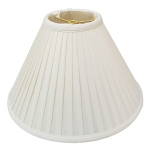 Royal Designs, Inc. Coolie Empire Side Pleat Basic Lamp Shade, White