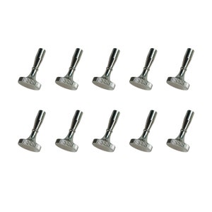 Royal Designs, Inc. Metal Lamp Socket Knob, Polished Nickel, Set of 10