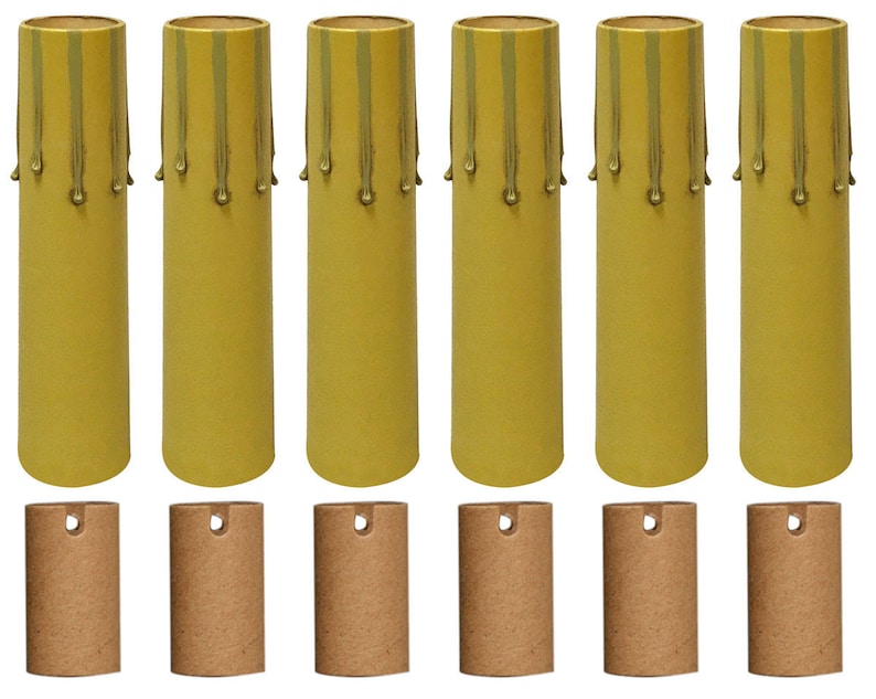 Paper Insulation Royal Designs 4 Beige Candle Drip Chandelier Socket Covers
