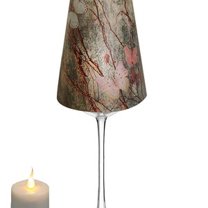 Royal Designs, Inc. Butterfly in Nature Tea Light Wine Glass Shade - Set of 20 (TLS-1017-20)