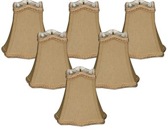 Royal Designs, Inc. Fancy Square Bell Chandelier Shade, 2.5 x 5 x 4.5, Multiple Colors
