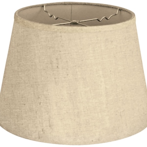 Royal Designs, Inc. Empire Hardback Lamp Shade, Linen French, 7.5 x 12 x 9.5