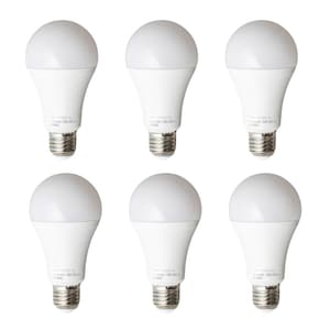May include: Six white LED light bulbs with a standard screw base.
