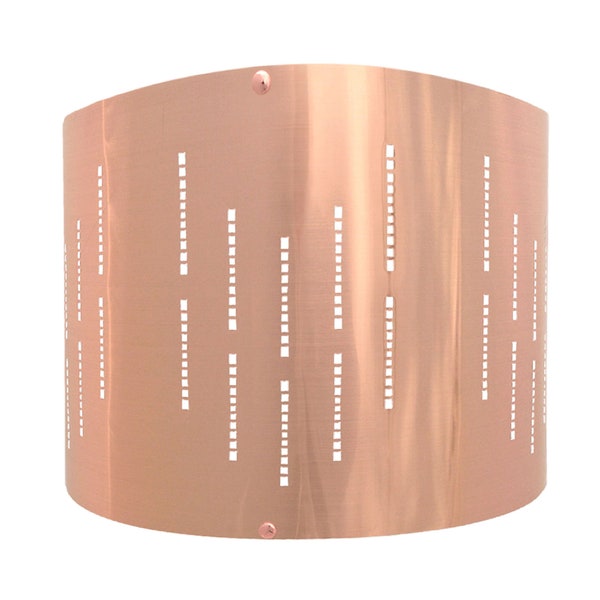 Royal Designs, Inc. DIY Metallic Stencil Design Shallow Drum Hardback Lamp Shade