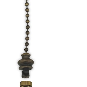 Royal Designs, Inc. Fan Pull Chain with Good Fortune Oriental Motif Finial – Various Finishes