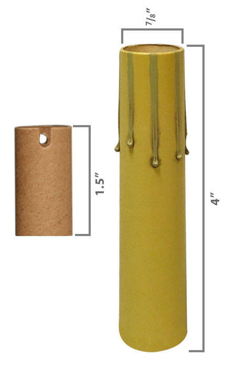 Paper Insulation Royal Designs 4 Beige Candle Drip Chandelier Socket Covers