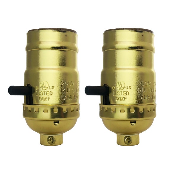 Royal Designs Inc Push Through Lamp Socket for Incandescent or