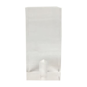 Royal Designs, Inc. Rectangular Clear Lamp Finial