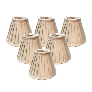 Royal Designs, Inc. Pleated Empire Chandelier Shade, Beige, Multiple Size Options