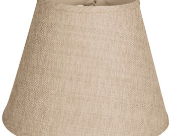 Royal Designs Deep Empire Hardback Lamp Shade, Linen Belgium