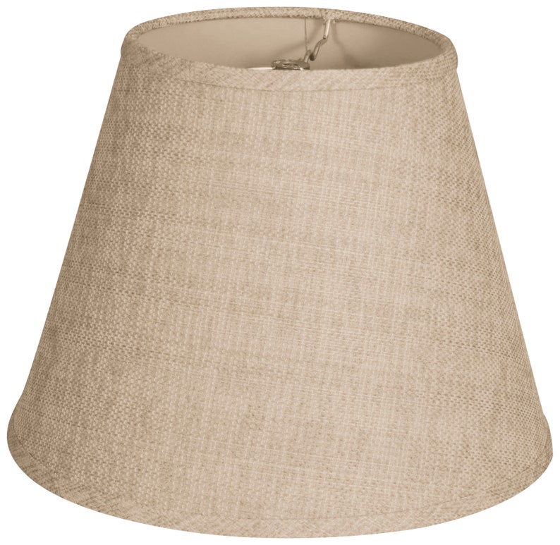 Royal Designs Deep Empire Hardback Lamp Shade, Linen Belgium image 1