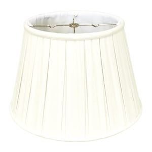 May include: A white pleated lampshade with a round shape. The lampshade has a simple design and is made of a soft fabric.