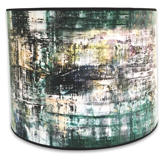 Royal Designs Modern Trendy Decorative Handmade Lamp Shade Made In Usa Abstract Painterly Design