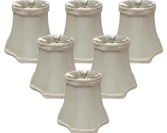 Royal Designs, Inc. Inverted Corner Bell Chandelier Shade, 3 x 5 x 4.5, Multiple Colors