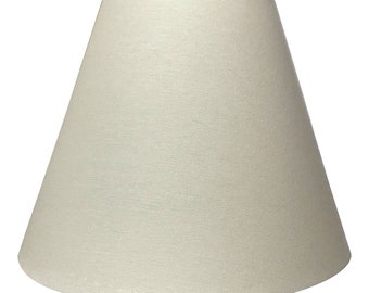 Royal Designs, Inc. Deep Empire Hardback Lamp Shade, Linen Eggshell