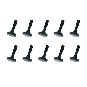 Royal Designs, Inc. Metal Lamp Socket Knob, Black, Set of 10