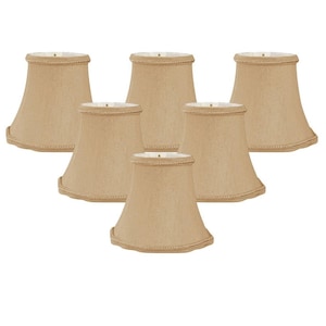 Royal Designs, Inc. Decorative Trim Scallop Bell Chandelier Lamp Shade, 3" x 5" x 4.5", Clip On