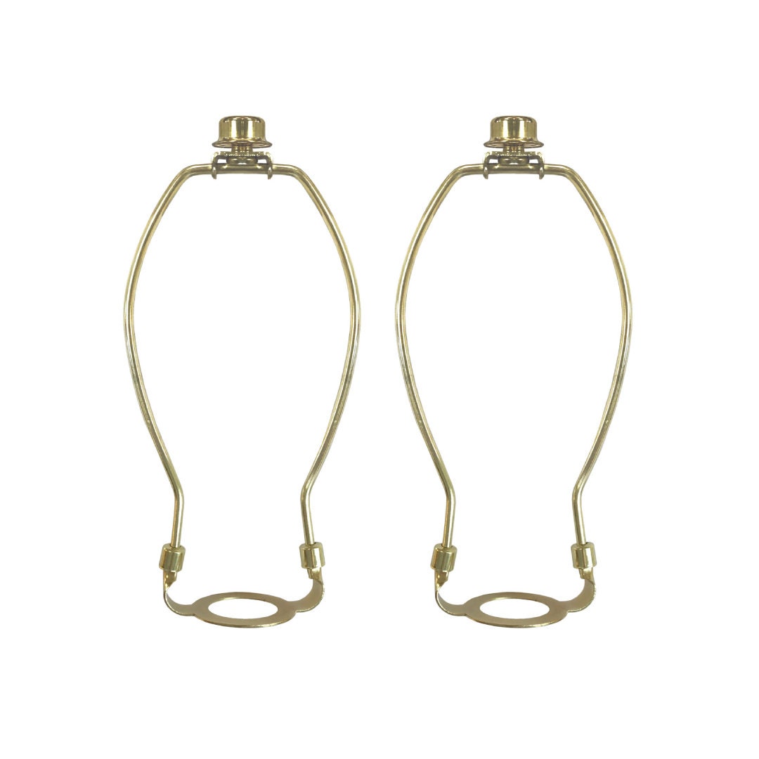 Uxcell 6-Inch Brass Lamp Harp Holder – Fits Table & Floor Lamps With Standard 1/4-27 Finials